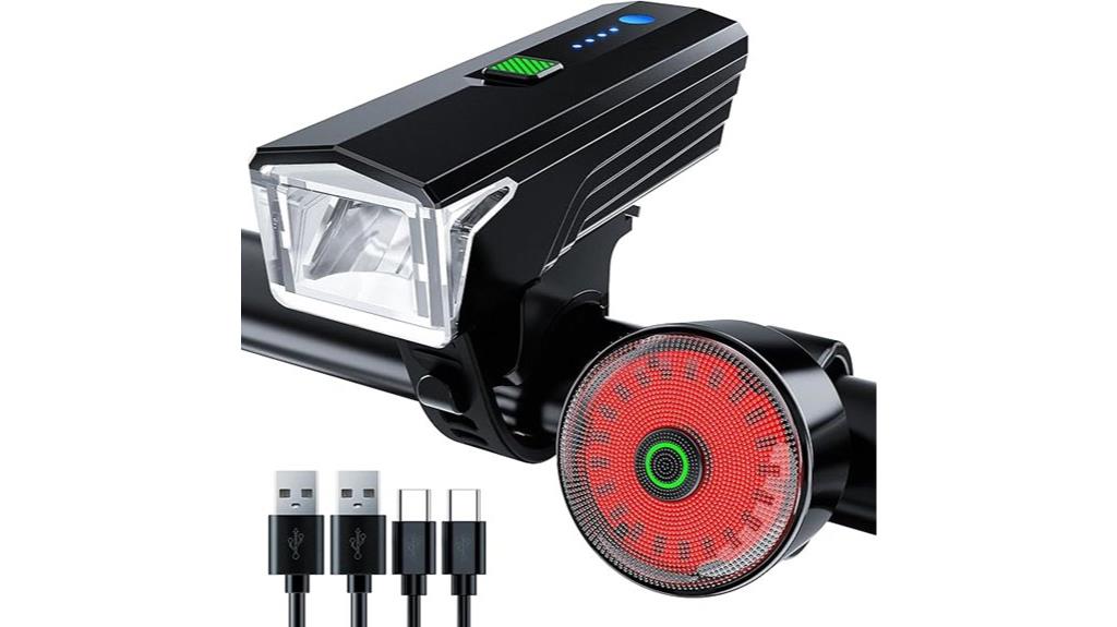 anti glare bike light set