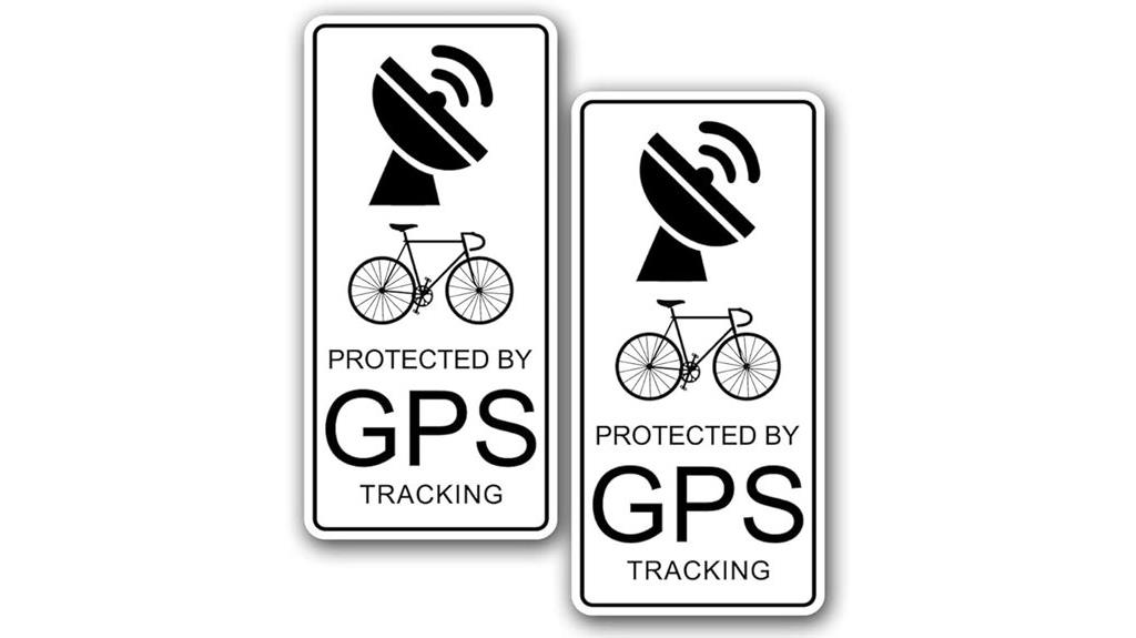 bicycle gps tracking sticker