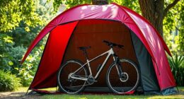 bike storage tent options
