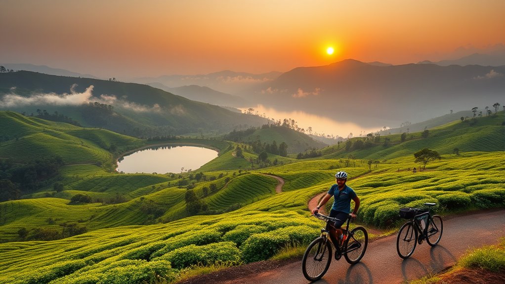 breathtaking landscapes by lake
