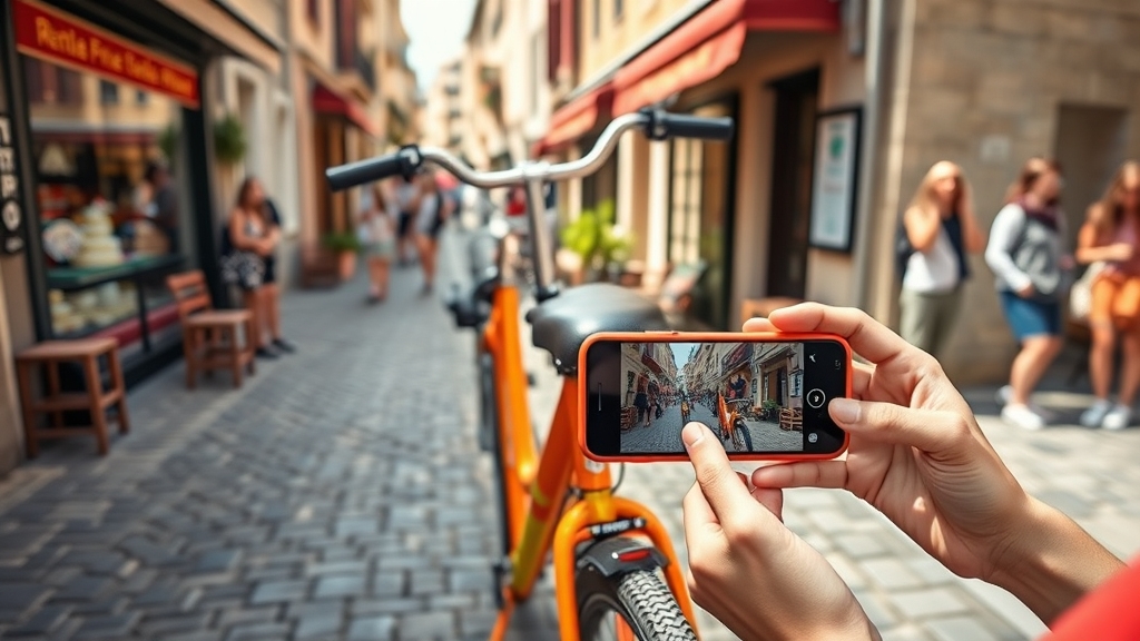 capture images of bicycle