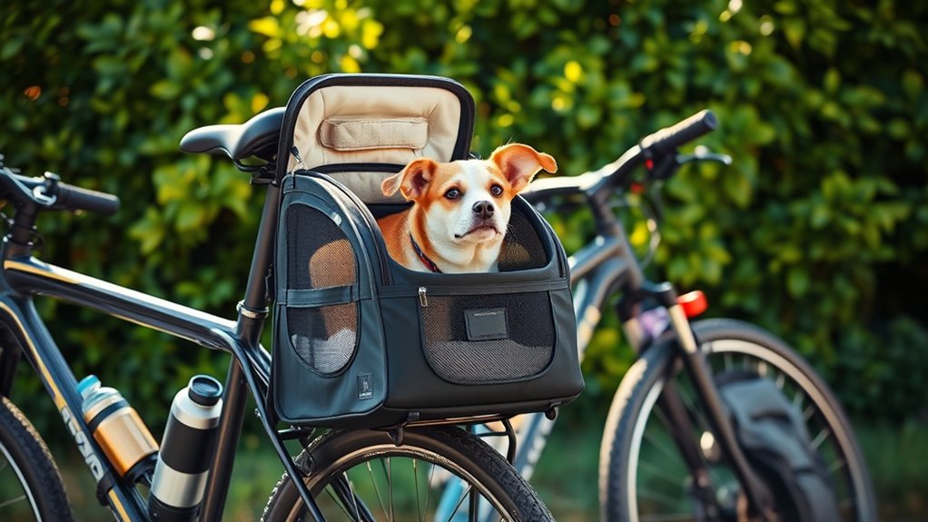 choosing bike pet carriers