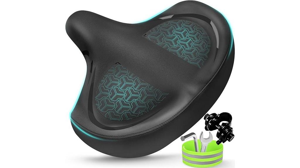 comfortable wide bicycle saddle