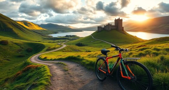 cycling through scottish landscapes