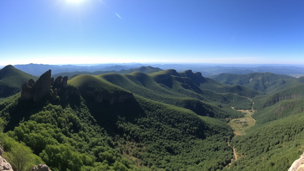 distinctive geological features observed