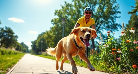 dog cycling bonding adventure