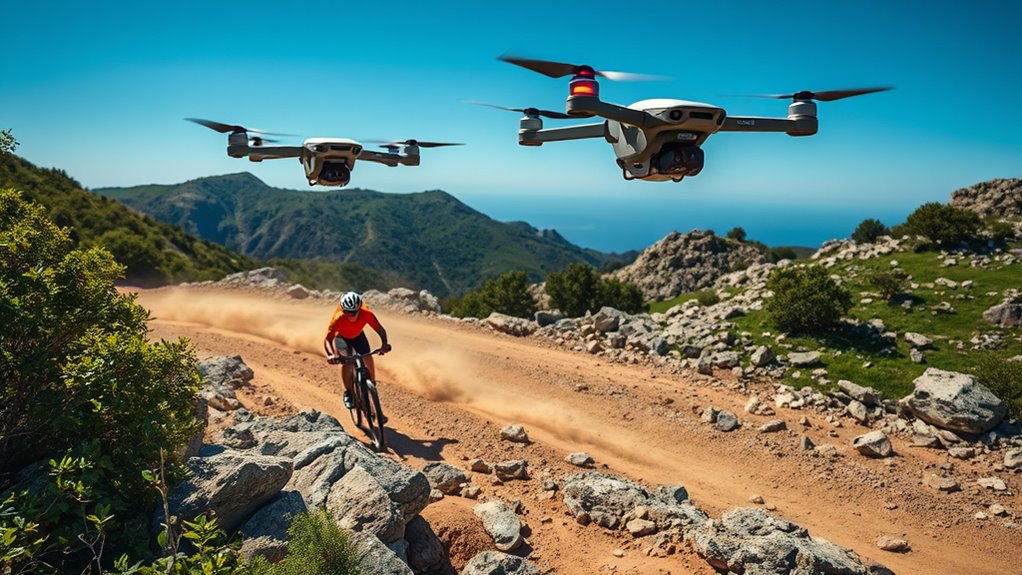 drone capabilities for cyclists