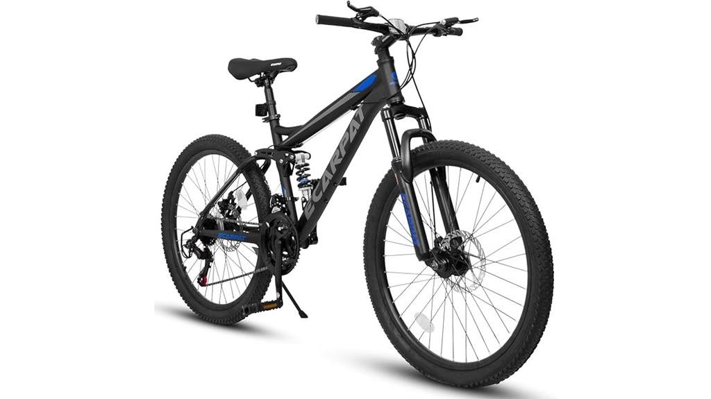 dual suspension 21 speed bike