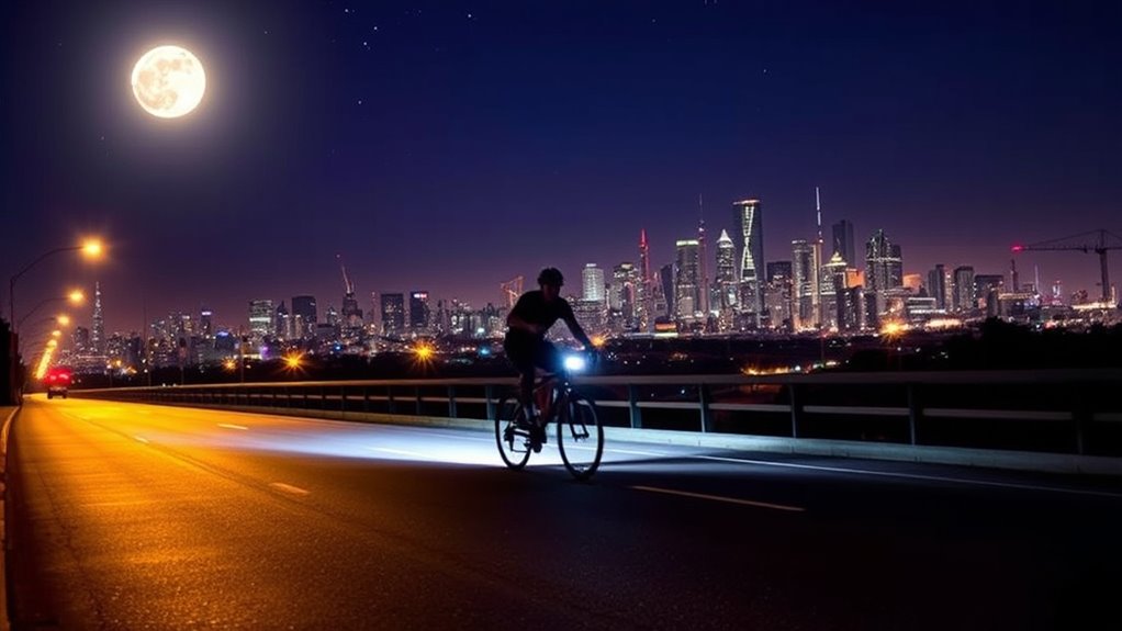 exciting nighttime bicycle adventure