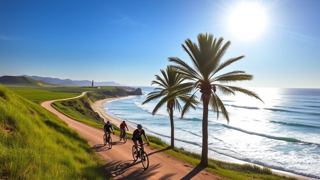 explore scenic landmarks cycling