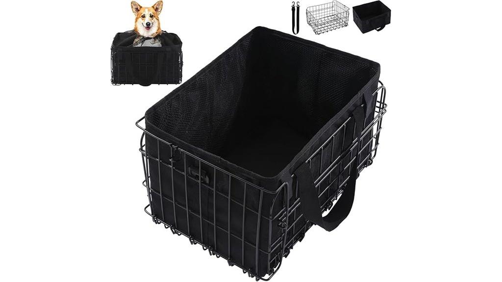 foldable bicycle dog basket