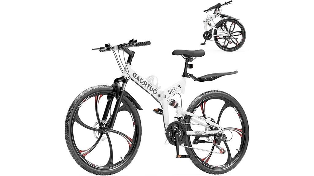 folding full suspension bike