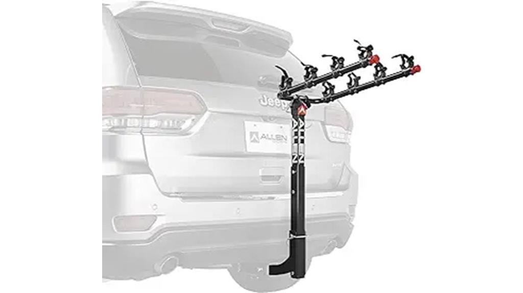 four bike hitch mount rack