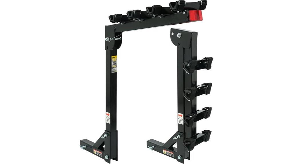 hitch mounted four bike carrier