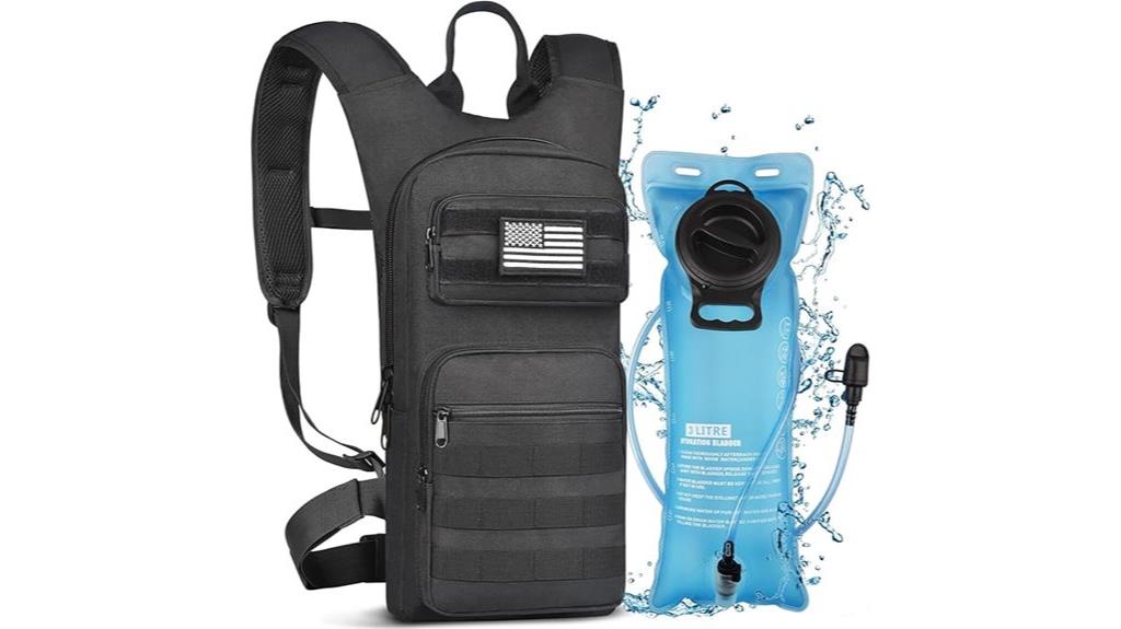 hydration backpack with bladder