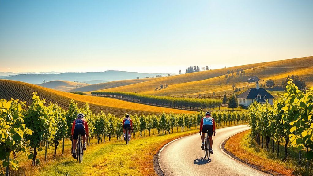 ideal biking landscape awaits