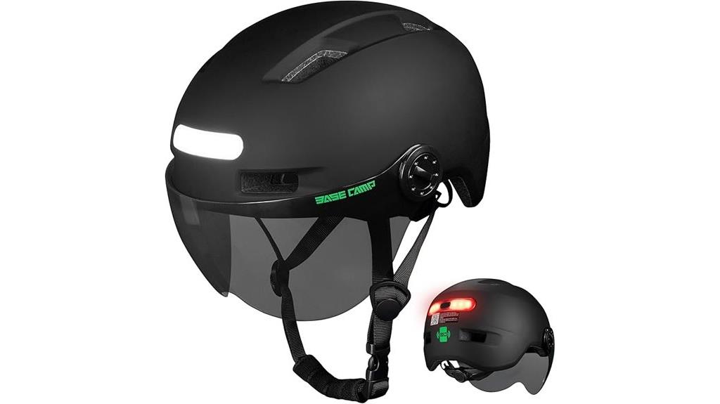 lighted bike helmet visor