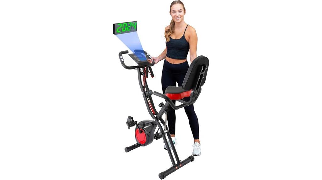 luminous display exercise bike