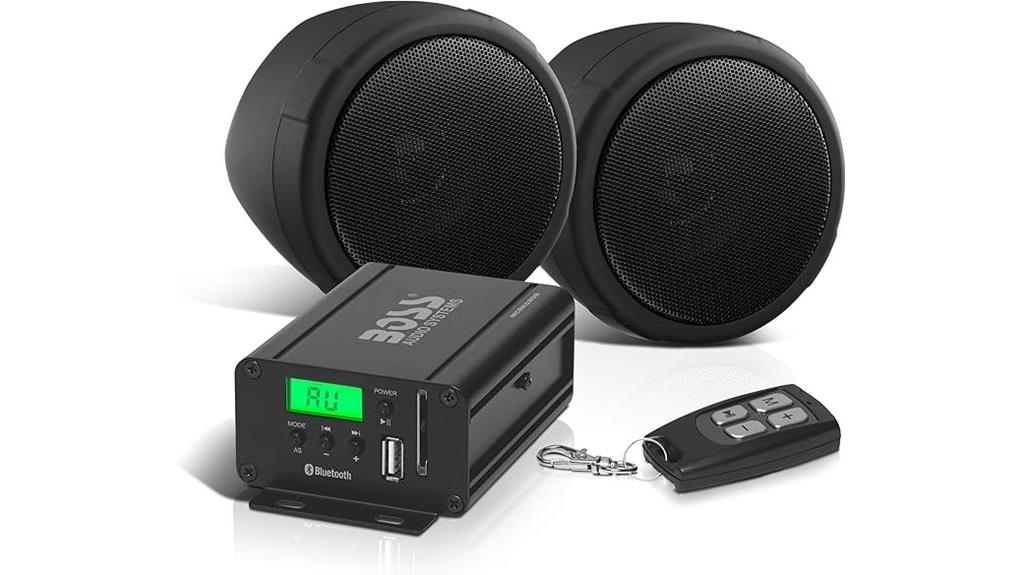 motorcycle stereo speakers amplifier