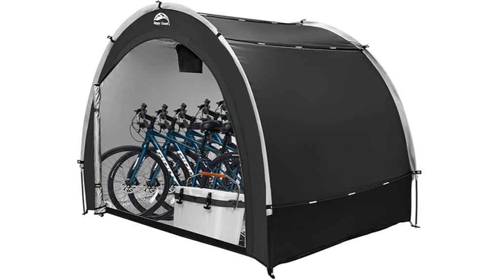 outdoor bicycle storage tent