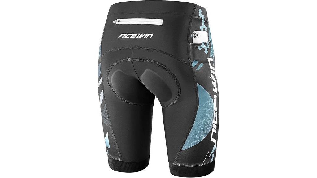 padded cycling shorts with pockets