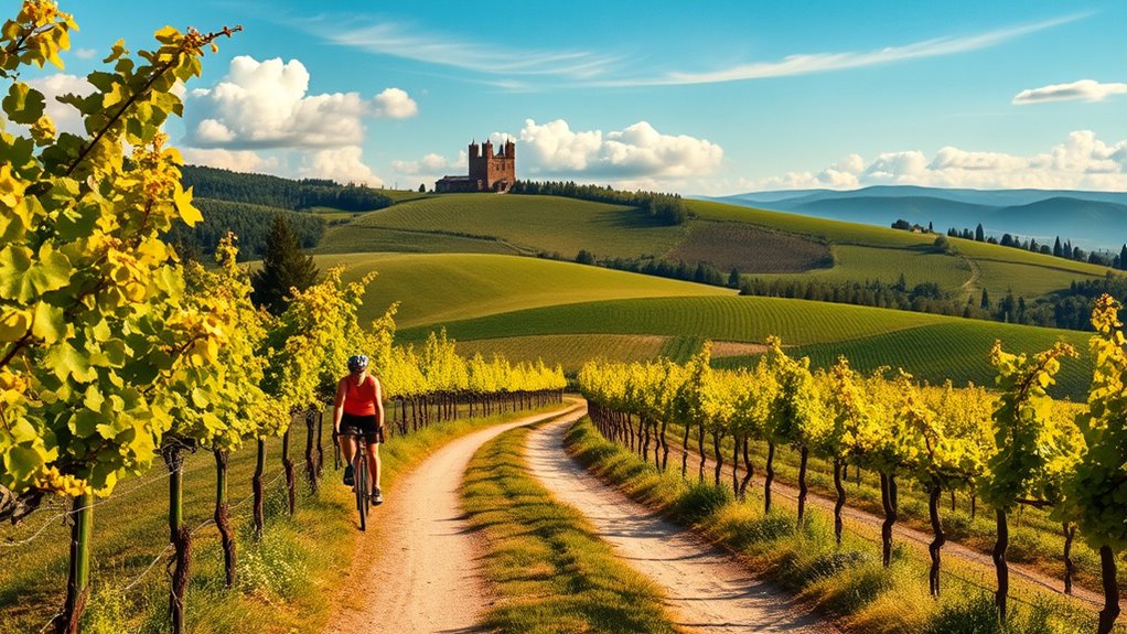 picturesque drive through tuscany