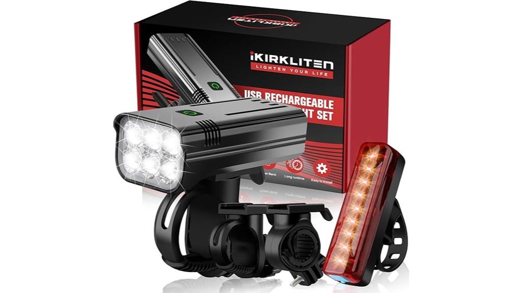 powerful bike light set