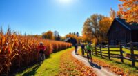 pumpkinvine trail fall cycling