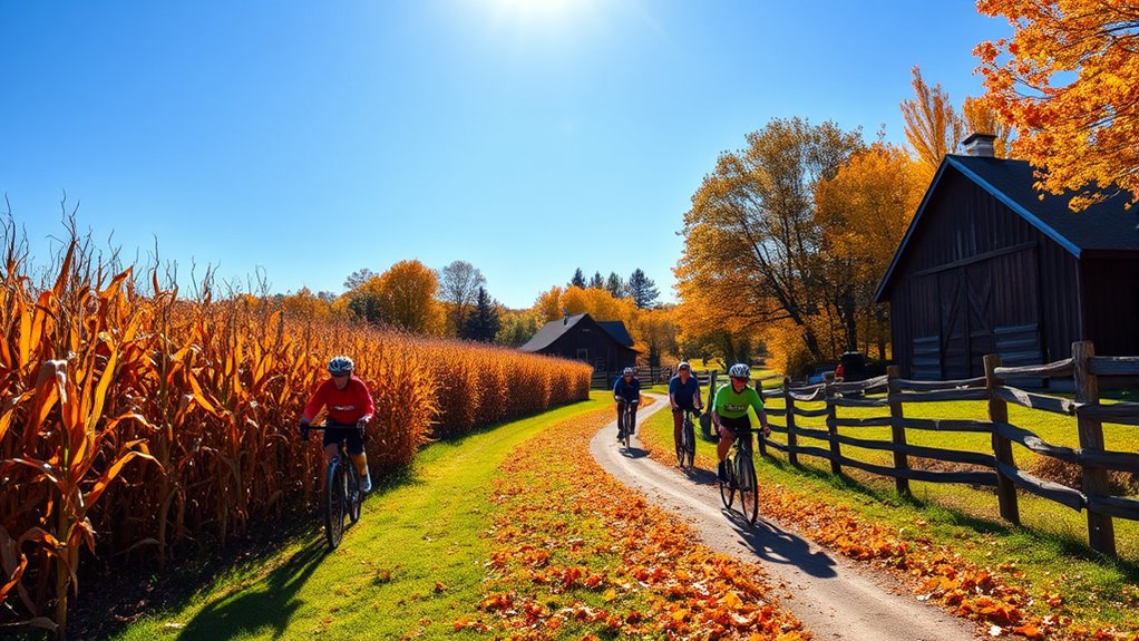 pumpkinvine trail fall cycling