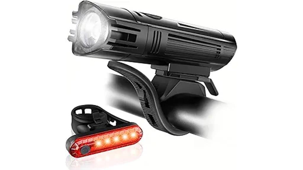 rechargeable bike light set