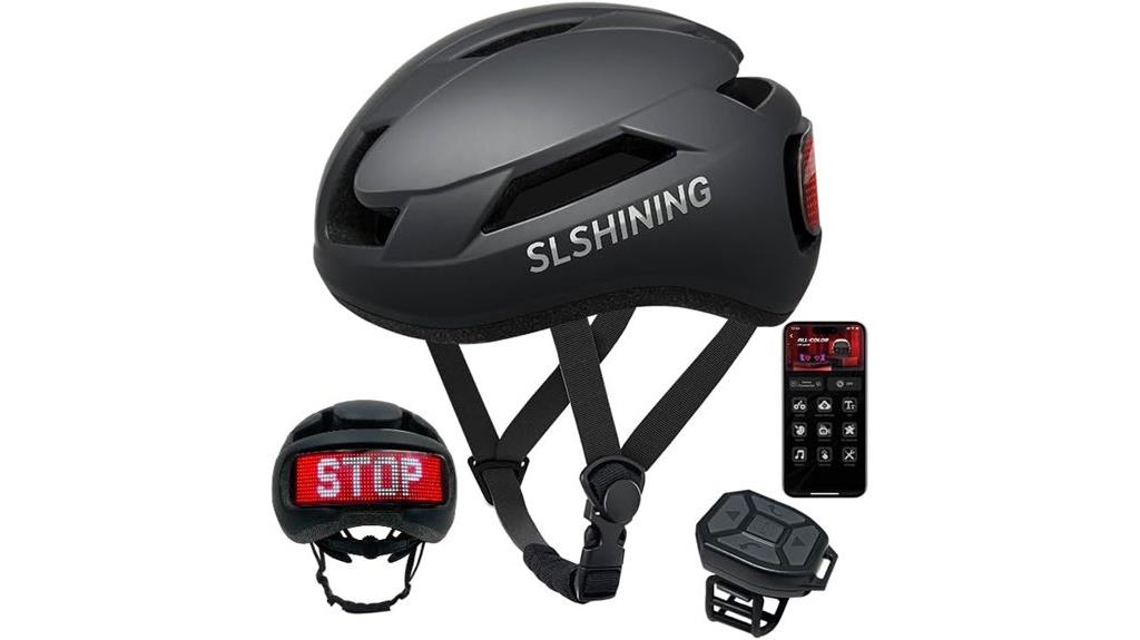 smart helmet with light