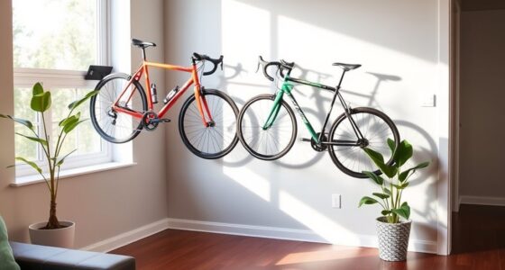 space saving bike wall mounts