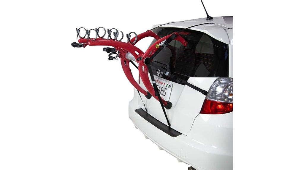 three bike trunk carrier