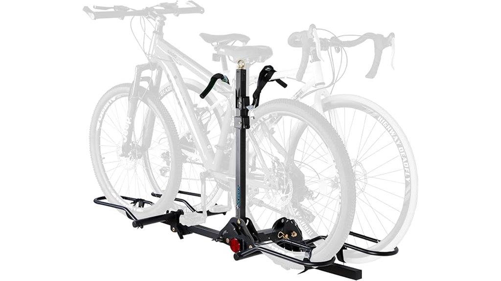 two bike hitch rack