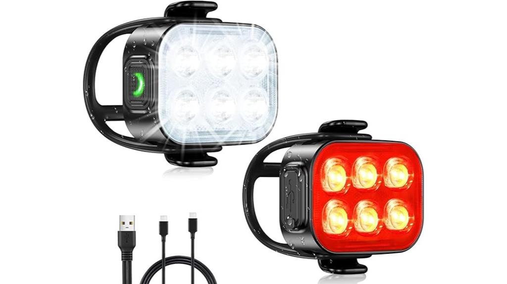 usb rechargeable bike lights