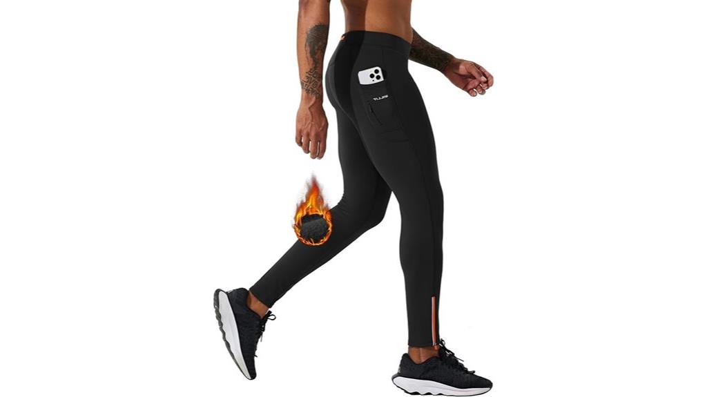 warm fleece running leggings