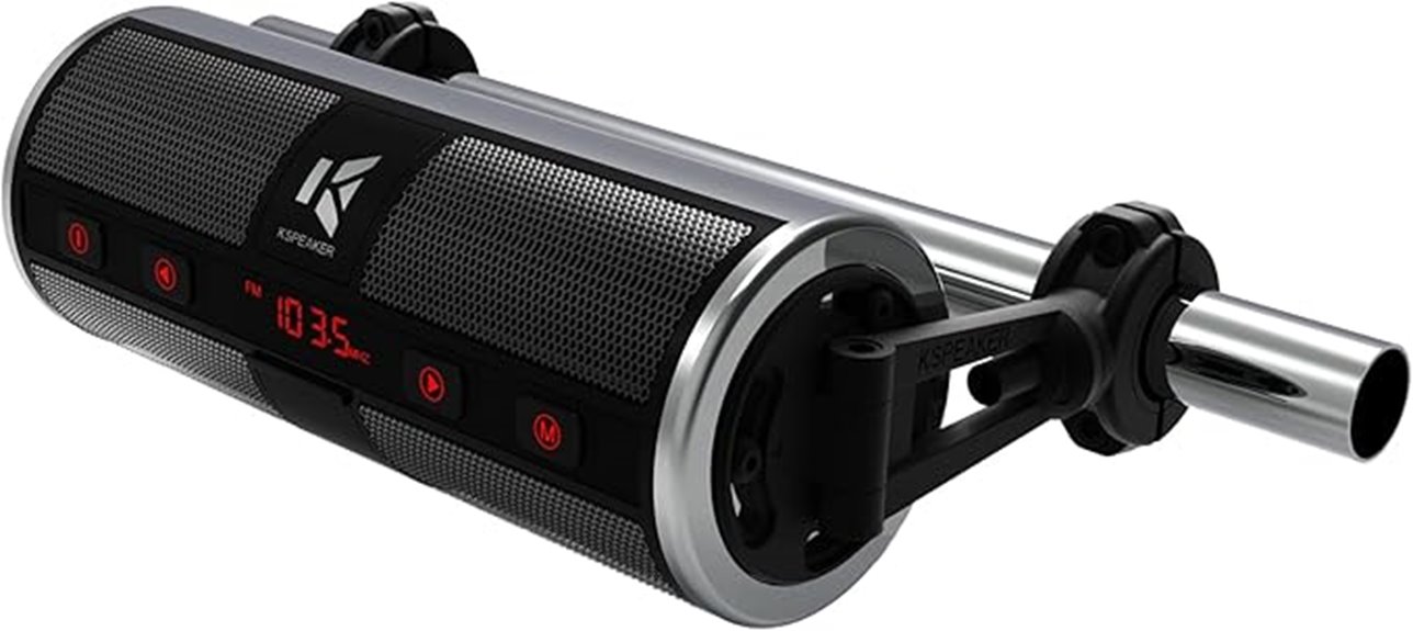 waterproof motorcycle audio system