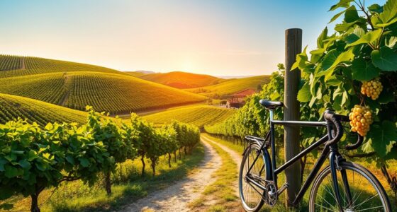 wine cycling in tuscany