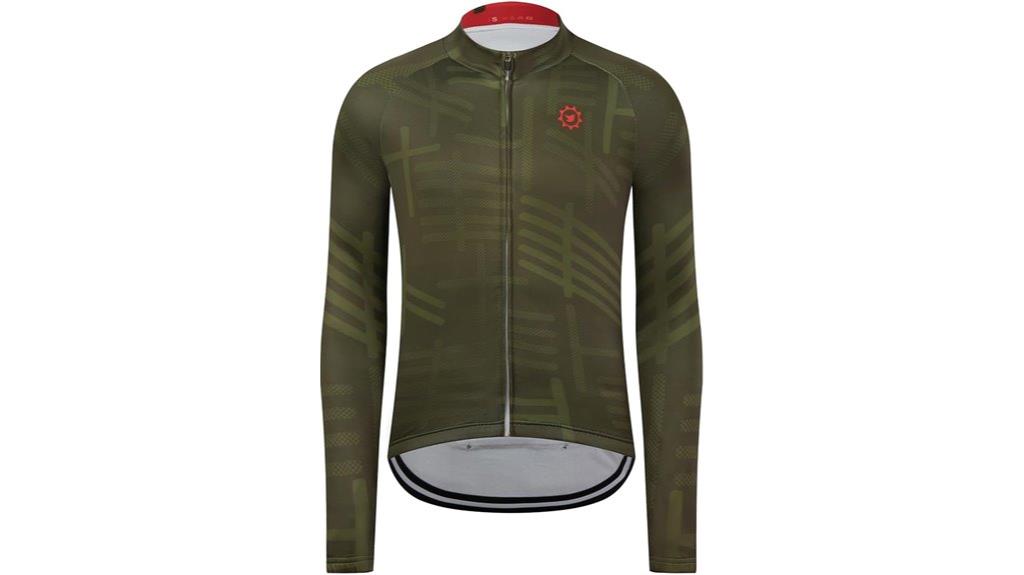 winter long sleeve cycling jersey