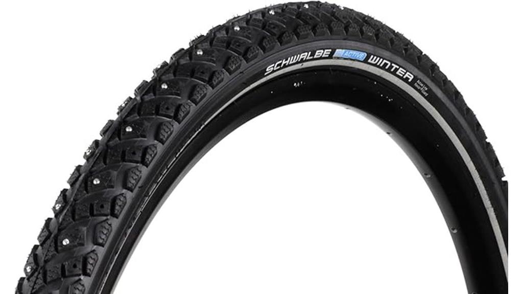 winter studded bike tire