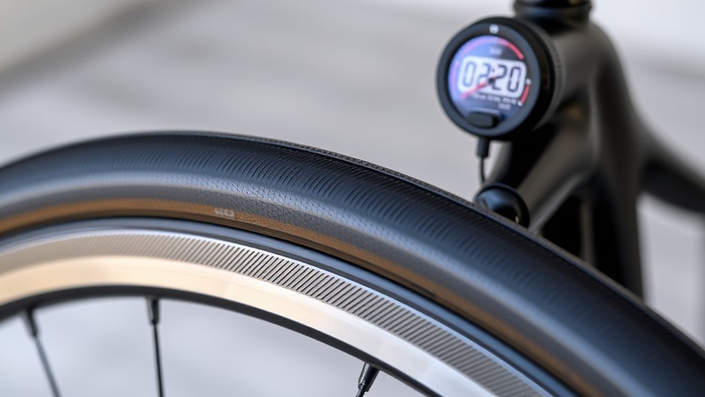 adjust tire pressure accordingly
