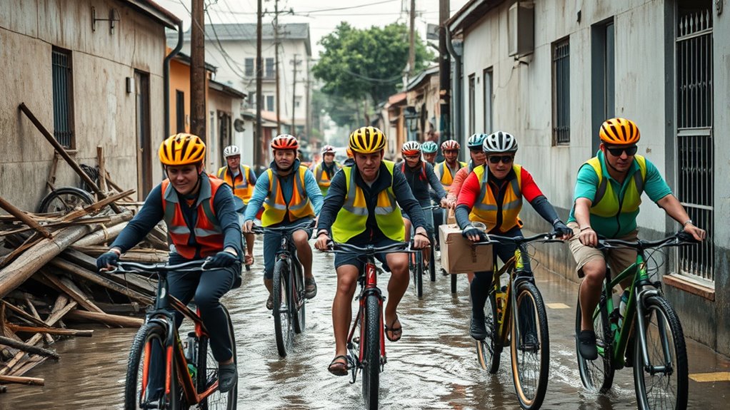 bicycles enable rapid eco friendly relief
