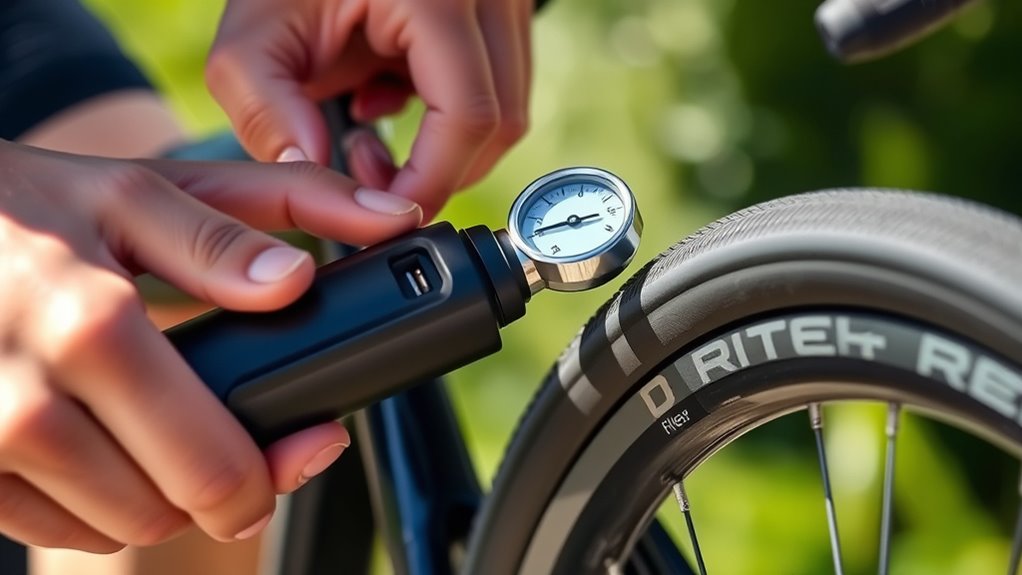check tire pressure visually