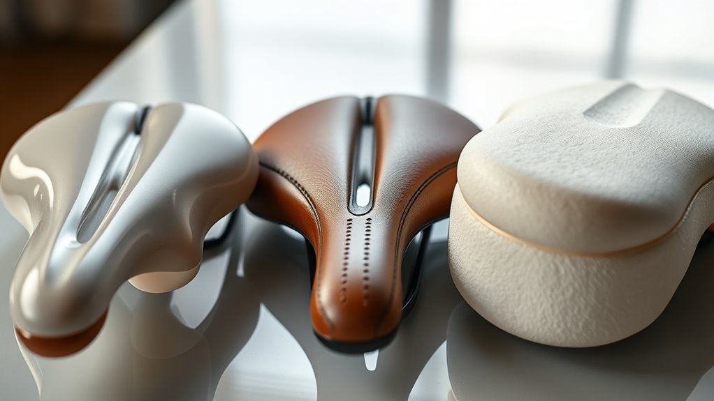comfortable gel saddle support