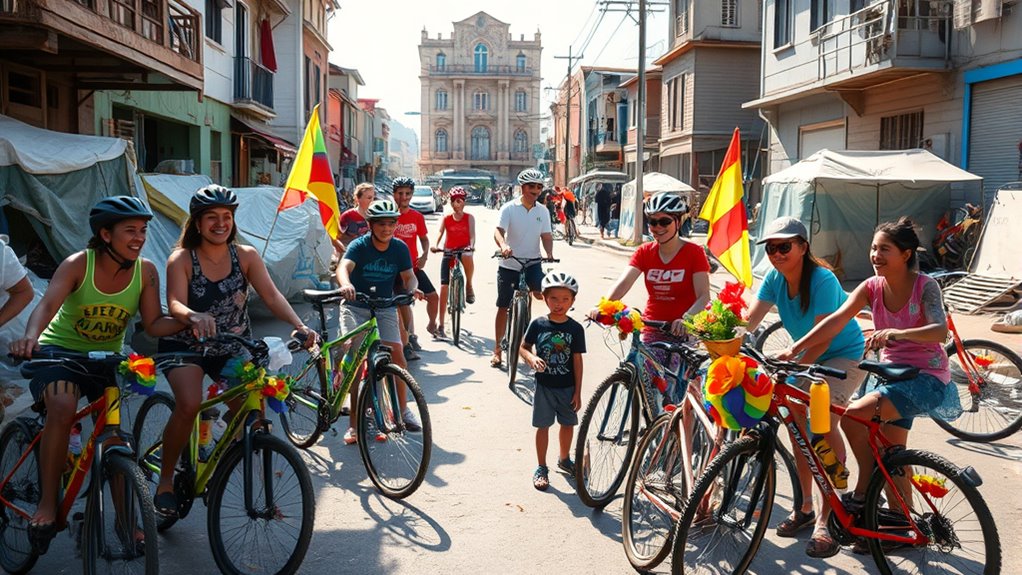 community cycling fosters resilience