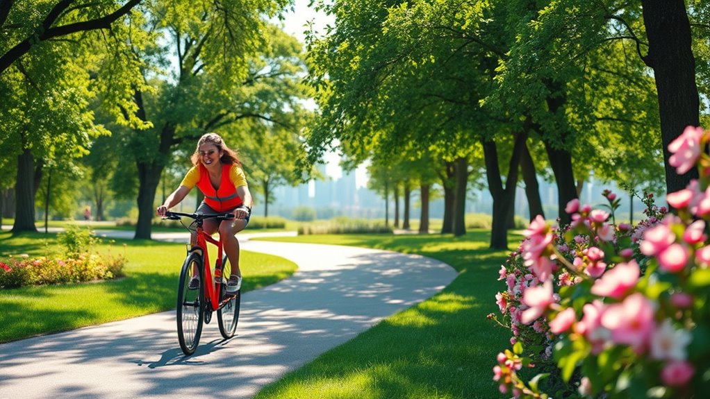 cycling boosts daily happiness