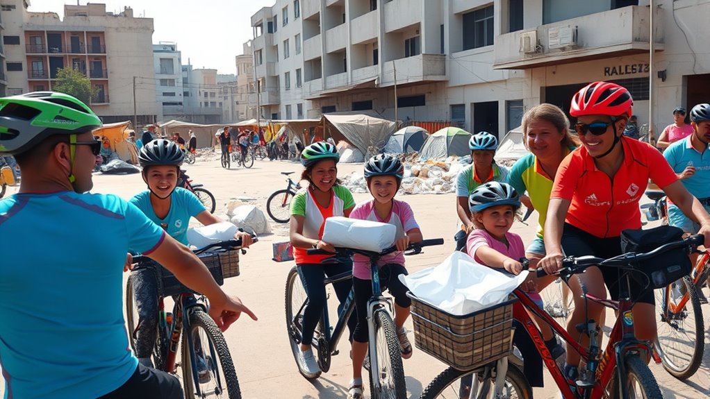 cycling for disaster relief
