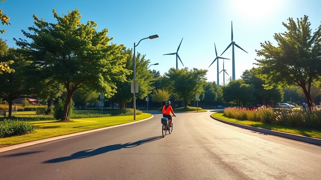 cycling reduces transportation emissions