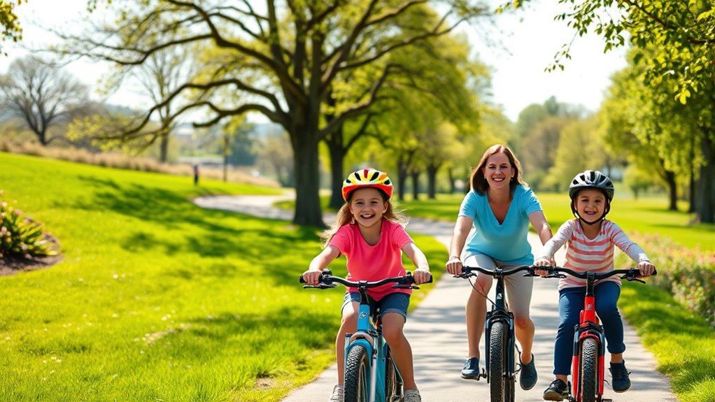 family biking adventures together