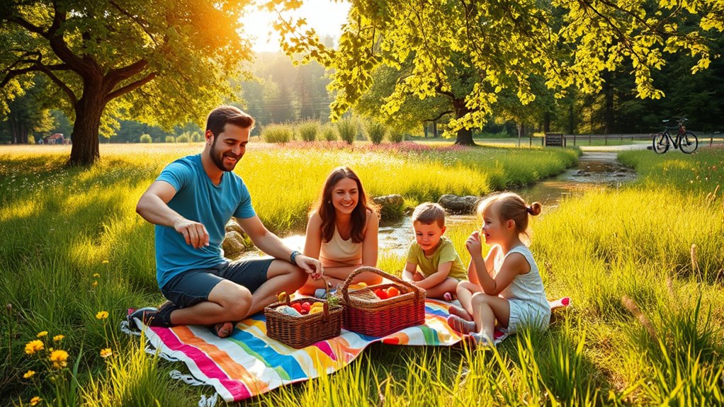 plan scenic picnic rest stops
